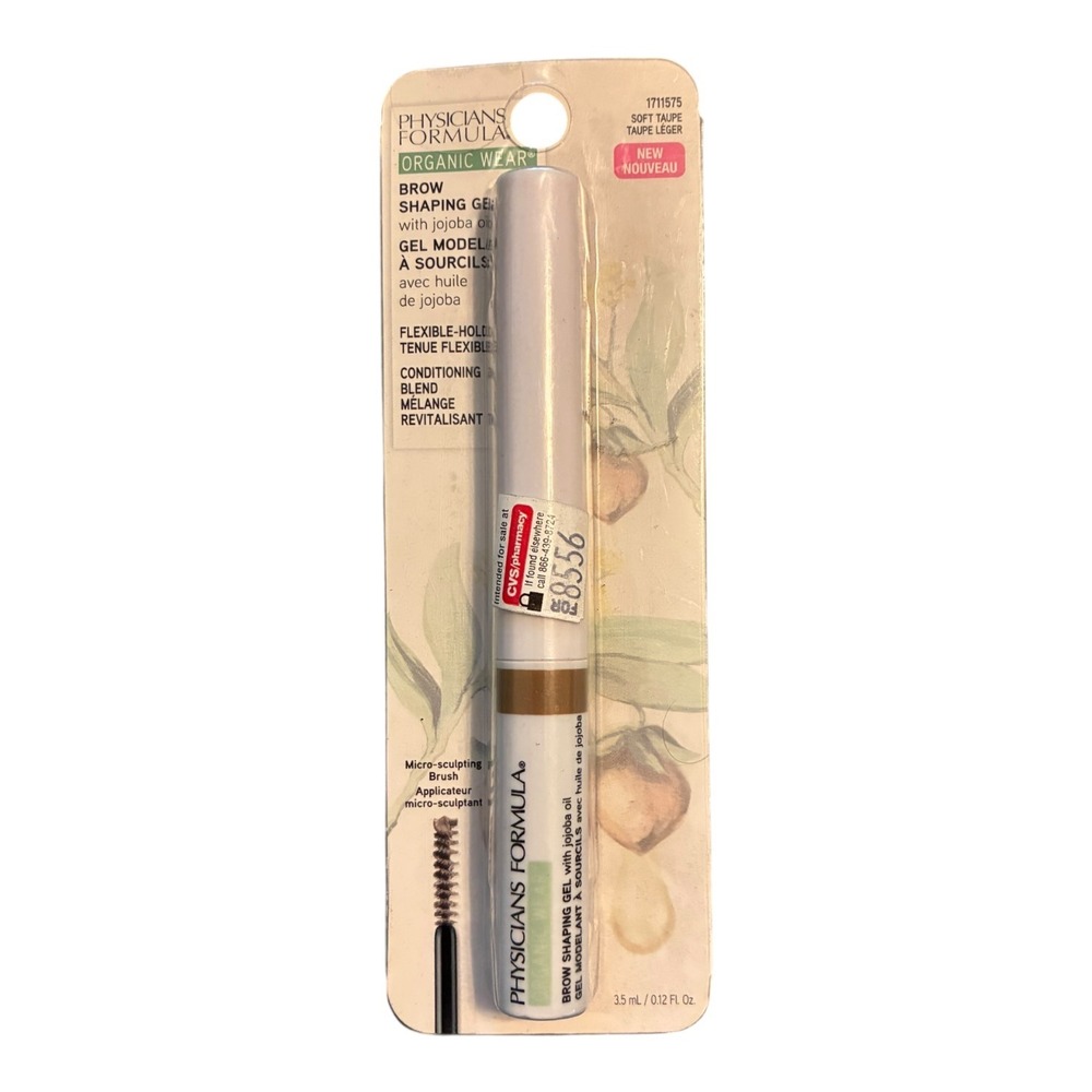 Physicians Formula Organic Wear Brow Shaping Gel Soft Taupe Jojoba Oil